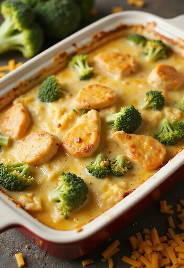 25 Budget Friendly Make Ahead Freezer Meal Recipes - 1. Cheesy Chicken and Broccoli Casserole