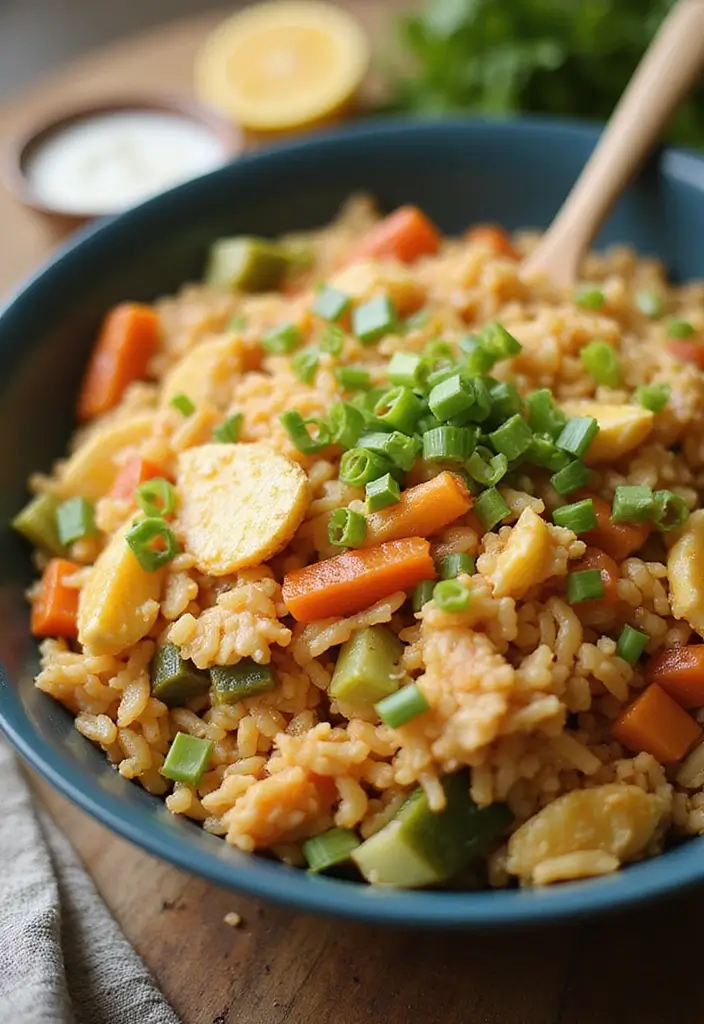 25 Budget Friendly Make Ahead Freezer Meal Recipes - 15. Easy Fried Rice