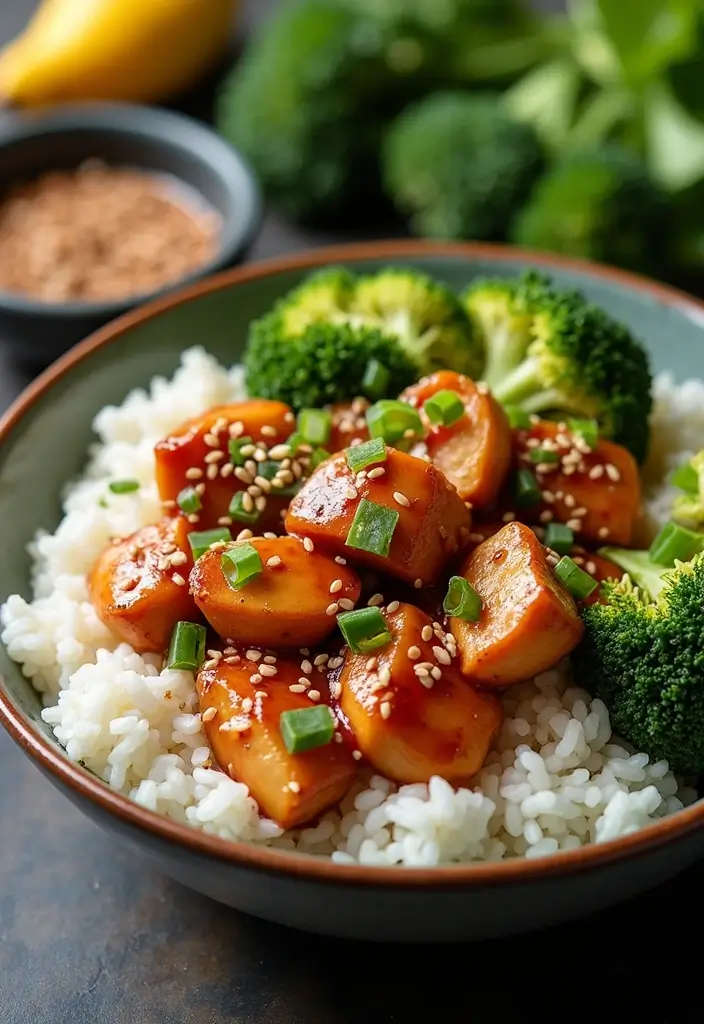 25 Budget Friendly Make Ahead Freezer Meal Recipes - 16. Teriyaki Chicken and Rice Bowls