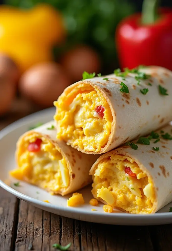 25 Budget Friendly Make Ahead Freezer Meal Recipes - 17. Savory Breakfast Burritos