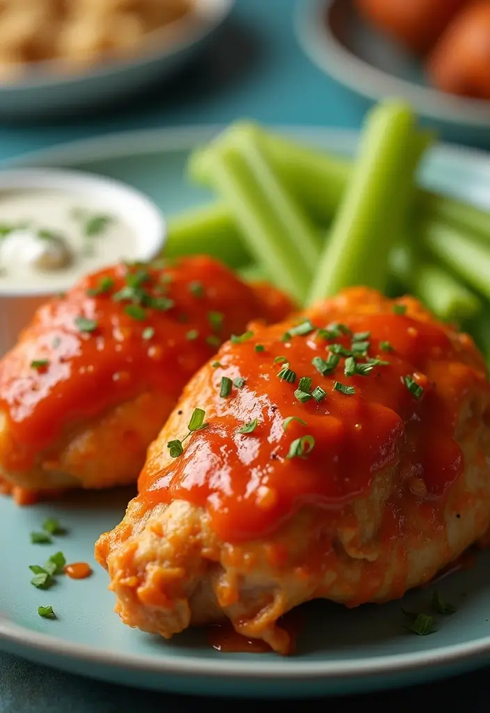 25 Chicken Thigh Freezer Meal Recipes That Are Juicy and Flavorful - 12. Buffalo Chicken Thighs
