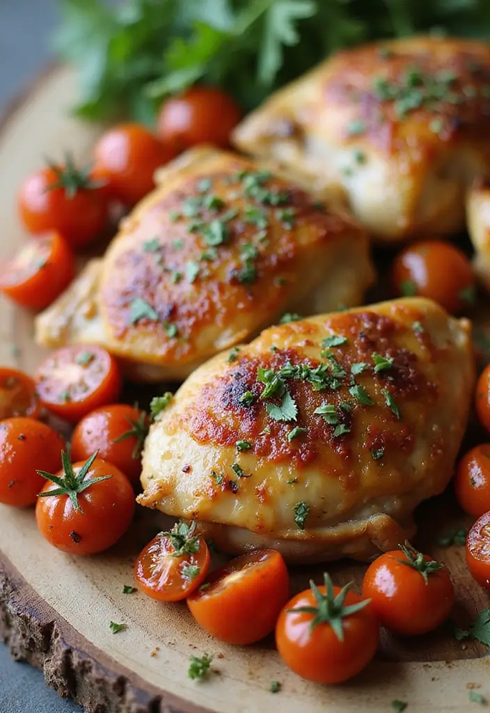 25 Chicken Thigh Freezer Meal Recipes That Are Juicy and Flavorful - 14. Italian Chicken Thighs with Tomatoes