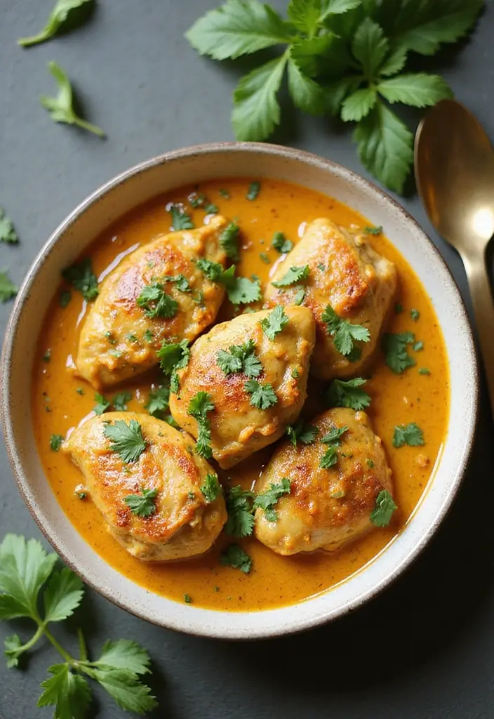 25 Chicken Thigh Freezer Meal Recipes That Are Juicy and Flavorful - 16. Coconut Curry Chicken Thighs