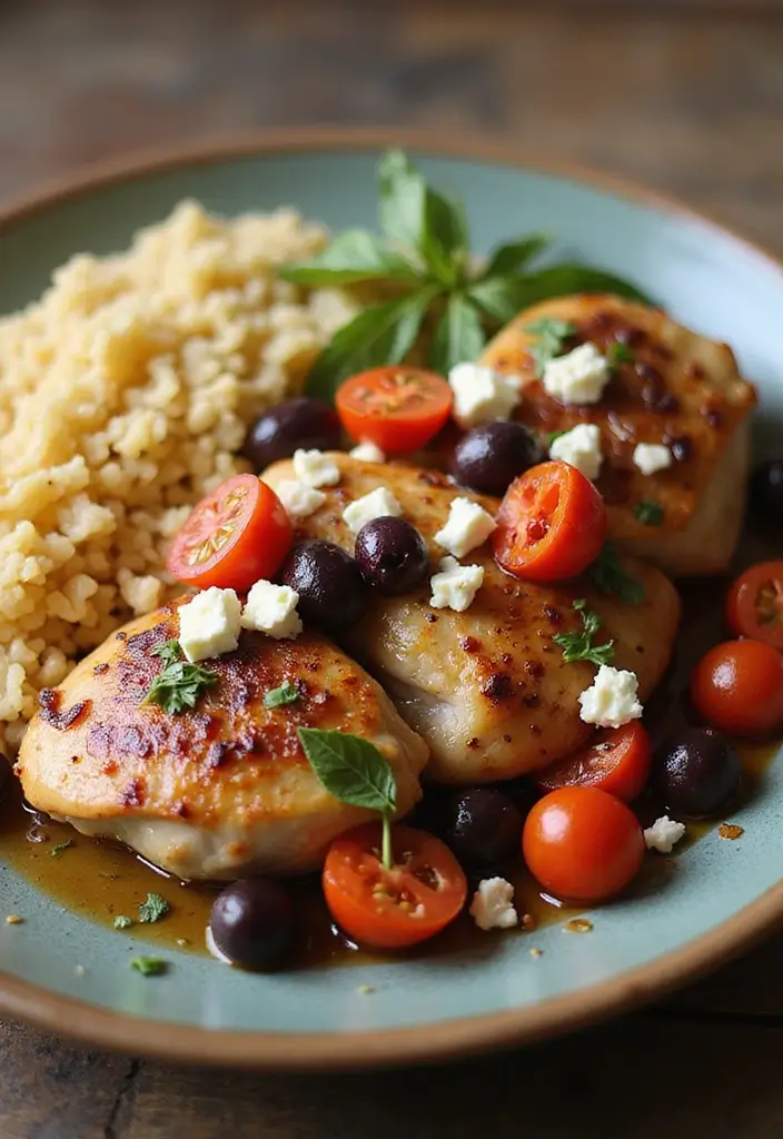 25 Chicken Thigh Freezer Meal Recipes That Are Juicy and Flavorful - 18. Mediterranean Chicken Thighs