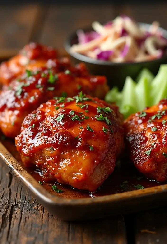 25 Chicken Thigh Freezer Meal Recipes That Are Juicy and Flavorful - 3. Spicy BBQ Chicken Thighs