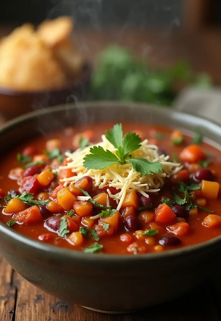 25 Crockpot Freezer Dump Meal Recipes for Quick Prep 3 25 Crockpot Freezer Dump Meal Recipes for Quick Prep - 3. Vegetable Chili Dump Meal