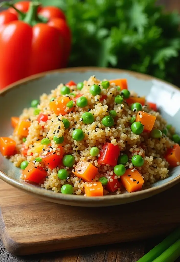 25 Five Ingredient Freezer Meal Recipes You’ll Want to Try 3 25 Five Ingredient Freezer Meal Recipes You’ll Want to Try - 3. Quinoa Vegetable Stir-Fry