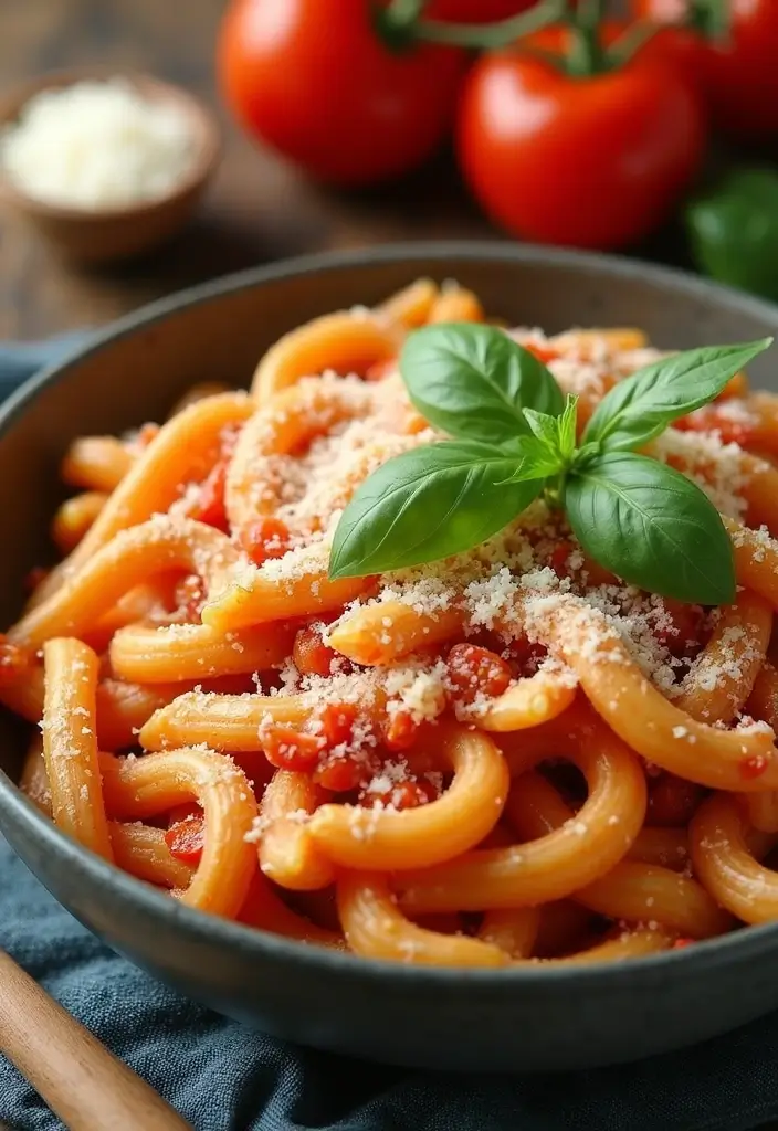 25 Five Ingredient Freezer Meal Recipes You’ll Want to Try 4 25 Five Ingredient Freezer Meal Recipes You’ll Want to Try - 4. Creamy Tomato Basil Pasta