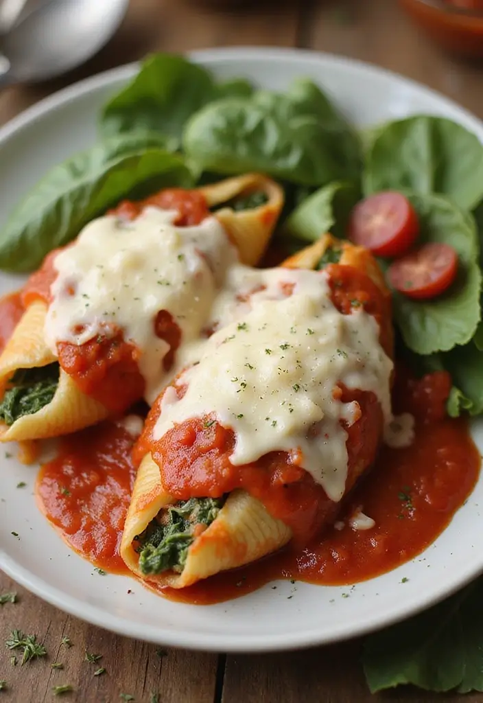 25 Five Ingredient Freezer Meal Recipes You’ll Want to Try 7 25 Five Ingredient Freezer Meal Recipes You’ll Want to Try - 7. Spinach and Cheese Stuffed Shells