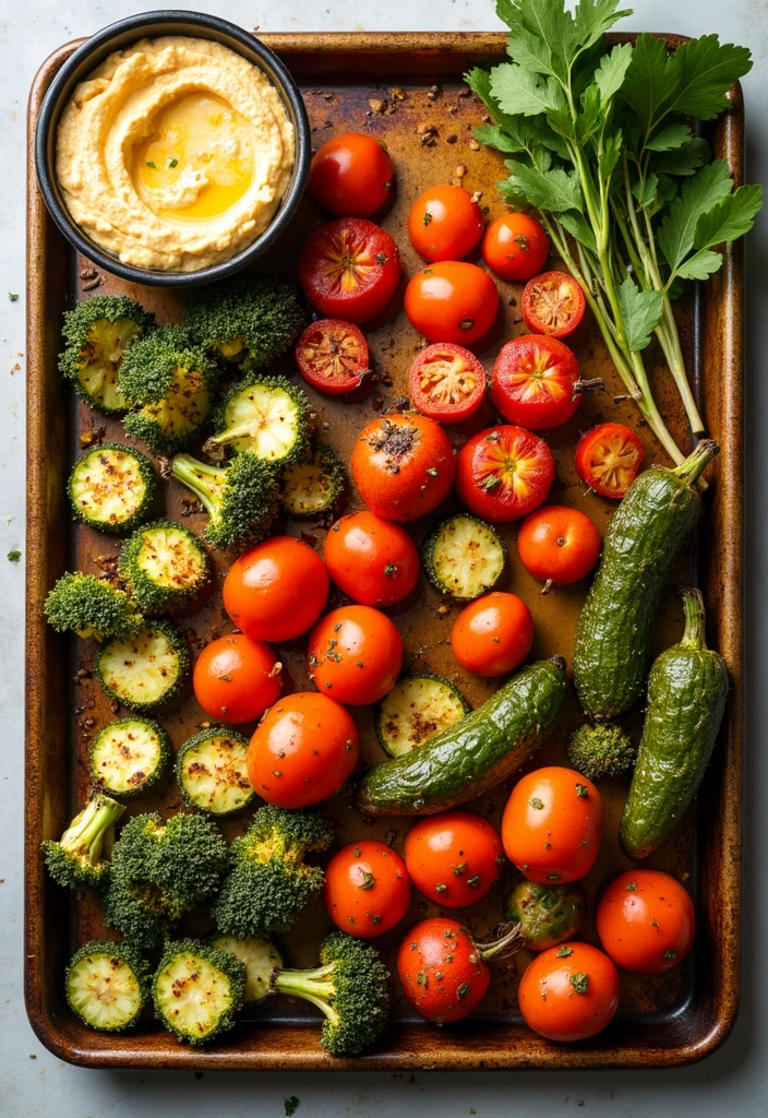 25 Freezer Sheet Pan Meal Recipes Made Simple 10 25 Freezer Sheet Pan Meal Recipes Made Simple - 10. Roasted Vegetable and Hummus Bowls