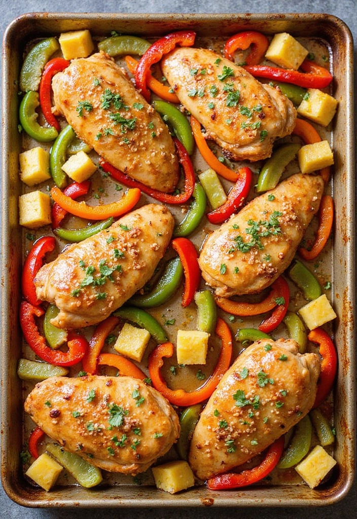 25 Freezer Sheet Pan Meal Recipes Made Simple 16 25 Freezer Sheet Pan Meal Recipes Made Simple - 16. Pineapple Teriyaki Chicken