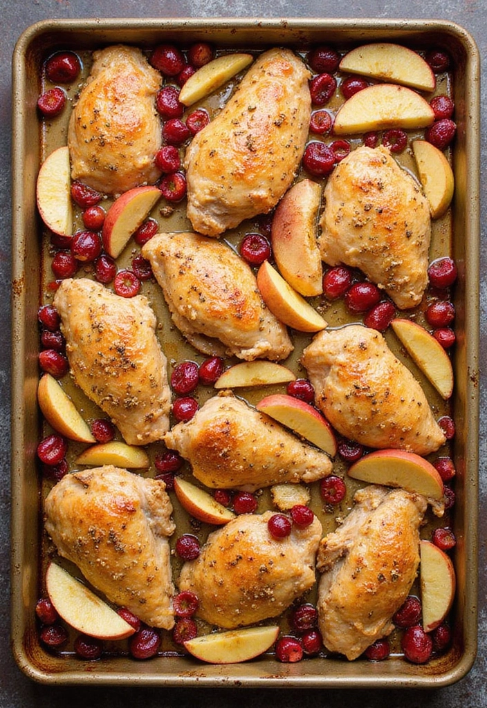 25 Freezer Sheet Pan Meal Recipes Made Simple 24 25 Freezer Sheet Pan Meal Recipes Made Simple - 24. Cranberry Apple Chicken Bake