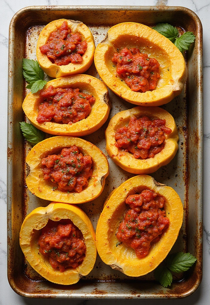 25 Freezer Sheet Pan Meal Recipes Made Simple 25 25 Freezer Sheet Pan Meal Recipes Made Simple - 25. Spaghetti Squash with Marinara Sauce