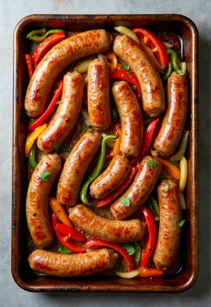 25 Freezer Sheet Pan Meal Recipes Made Simple 6 25 Freezer Sheet Pan Meal Recipes Made Simple - 6. Italian Sausage and Peppers