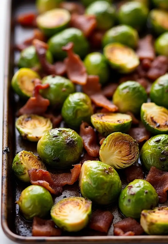 25 Freezer Sheet Pan Meal Recipes Made Simple 9 25 Freezer Sheet Pan Meal Recipes Made Simple - 9. Balsamic Glazed Brussels Sprouts and Bacon