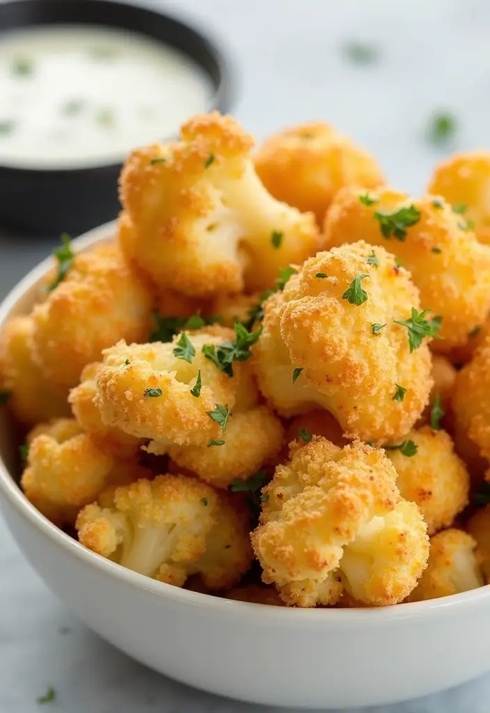 25 Freezer to Air Fryer Meals That Are Quick and Crispy - 6. Air Fryer Cauliflower Bites