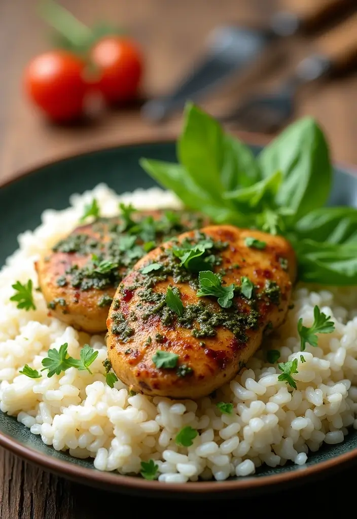 25 Freezer to Oven Meal Recipes That Are Effortless 19 25 Freezer to Oven Meal Recipes That Are Effortless - 19. Pesto Chicken and Rice