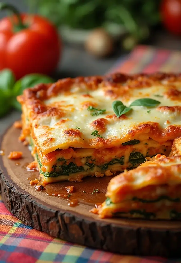 25 Freezer to Oven Meal Recipes That Are Effortless 7 25 Freezer to Oven Meal Recipes That Are Effortless - 7. Vegetable Lasagna
