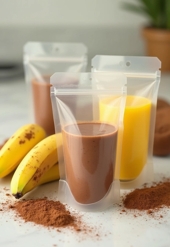 25 Gluten Free Freezer Meals for Easy Healthy Eating 25 25 Gluten Free Freezer Meals for Easy Healthy Eating - 25. Chocolate Banana Smoothie Packs