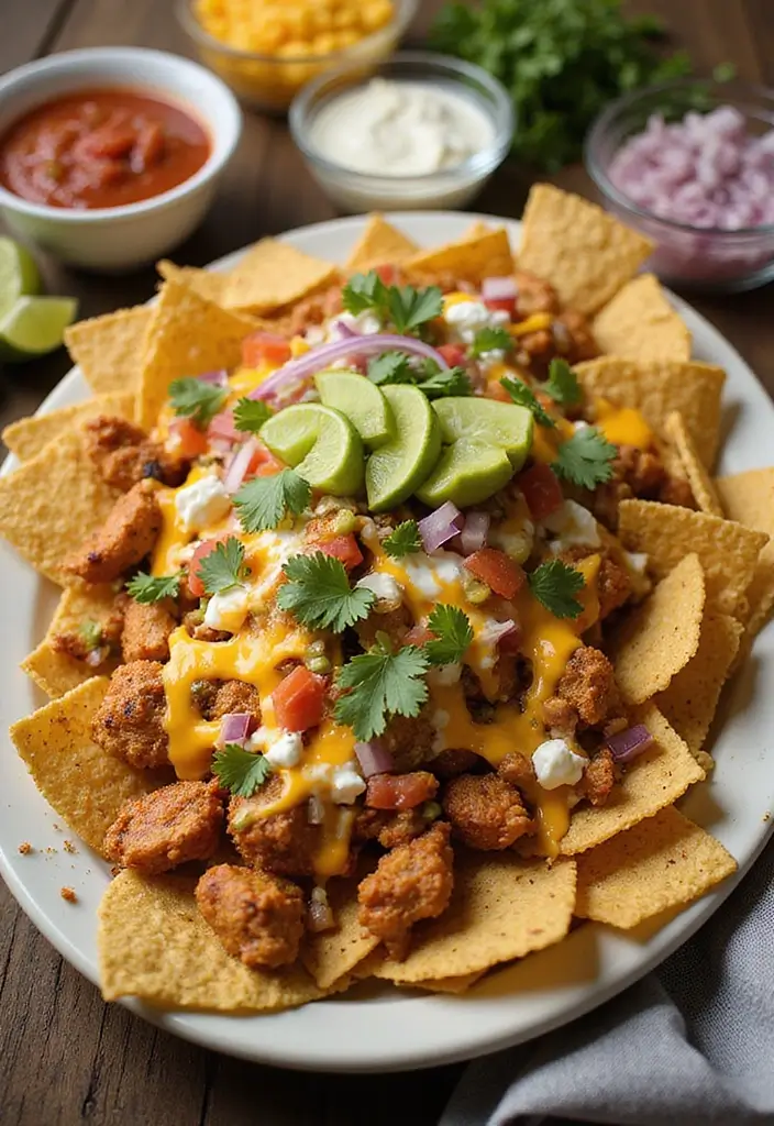 25 High Protein Crock Pot Freezer Meals for Meal Prep - 20. Loaded Nacho Chicken