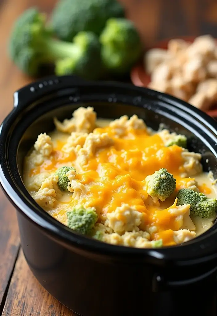 25 Kid Friendly Freezer Crockpot Meals That Parents Love - 1. Cheesy Chicken and Broccoli Casserole