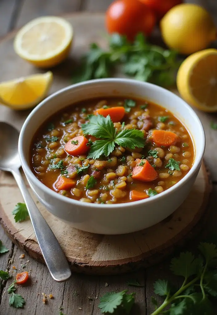 25 Kid Friendly Freezer Crockpot Meals That Parents Love - 10. Veggie-Packed Lentil Soup