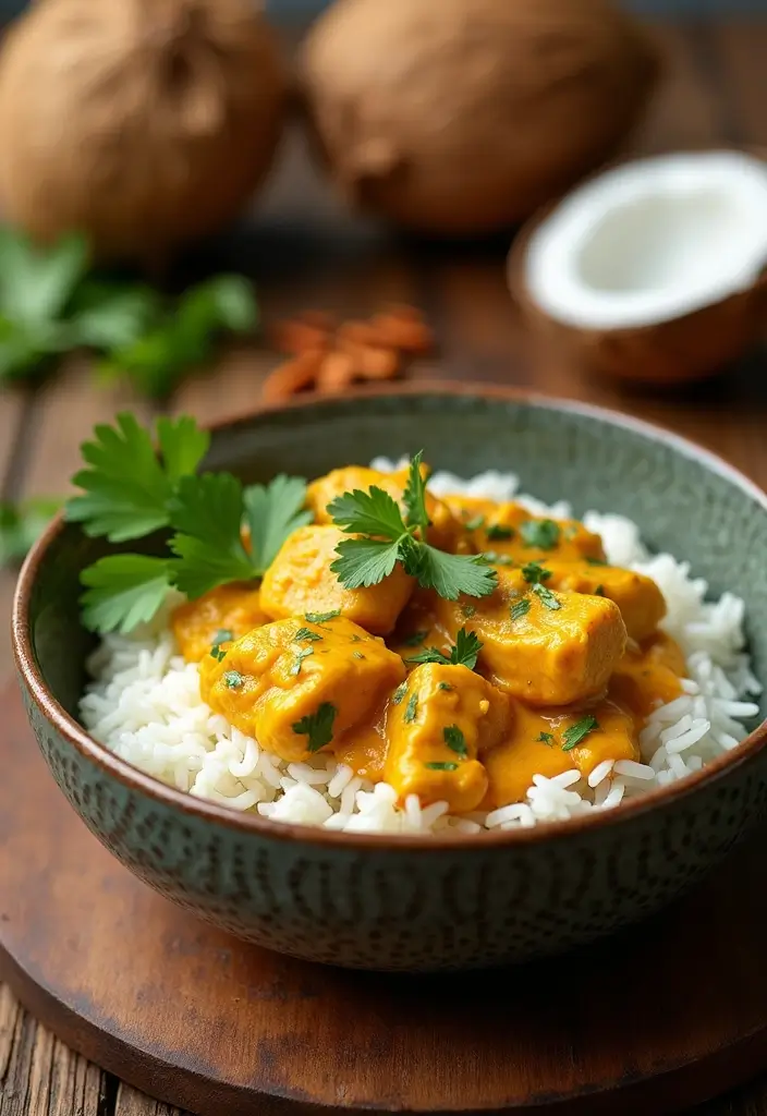 25 Kid Friendly Freezer Crockpot Meals That Parents Love - 18. Coconut Curry Chicken