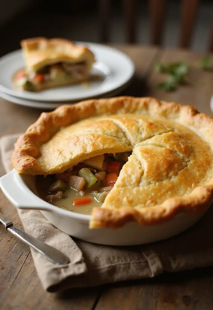 25 Leftover Turkey Freezer Meal Recipes for Creative Dinners 6 25 Leftover Turkey Freezer Meal Recipes for Creative Dinners - 6. Turkey Pot Pie