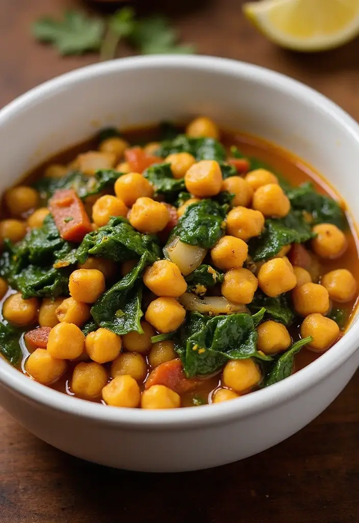 25 Low Cholesterol Freezer Meals for Heart Healthy Eating 20 25 Low Cholesterol Freezer Meals for Heart Healthy Eating - 20. Curried Chickpea & Spinach Stew
