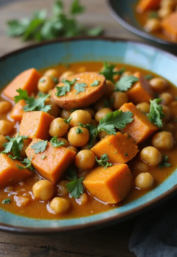 25 Low Cholesterol Freezer Meals for Heart Healthy Eating 4 25 Low Cholesterol Freezer Meals for Heart Healthy Eating - 4. Sweet Potato & Chickpea Curry