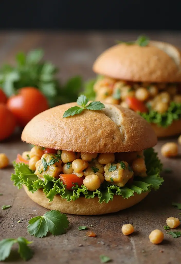 25 Low Sodium Freezer Meals for Two That Are Delicious - 19. Chickpea Salad Sandwich