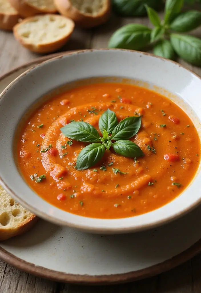 25 Low Sodium Freezer Meals for Two That Are Delicious - 24. Creamy Tomato Basil Soup