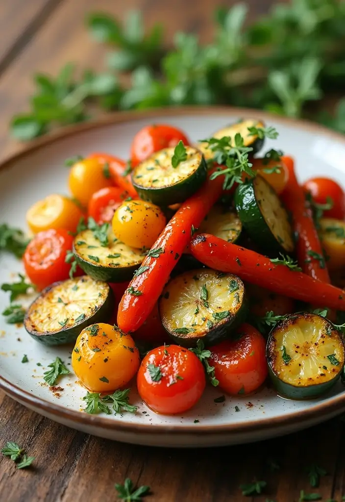 25 Make Ahead Freezer Meals for Diabetics That Taste Great 15 25 Make Ahead Freezer Meals for Diabetics That Taste Great - 15. Herb Roasted Vegetable Medley