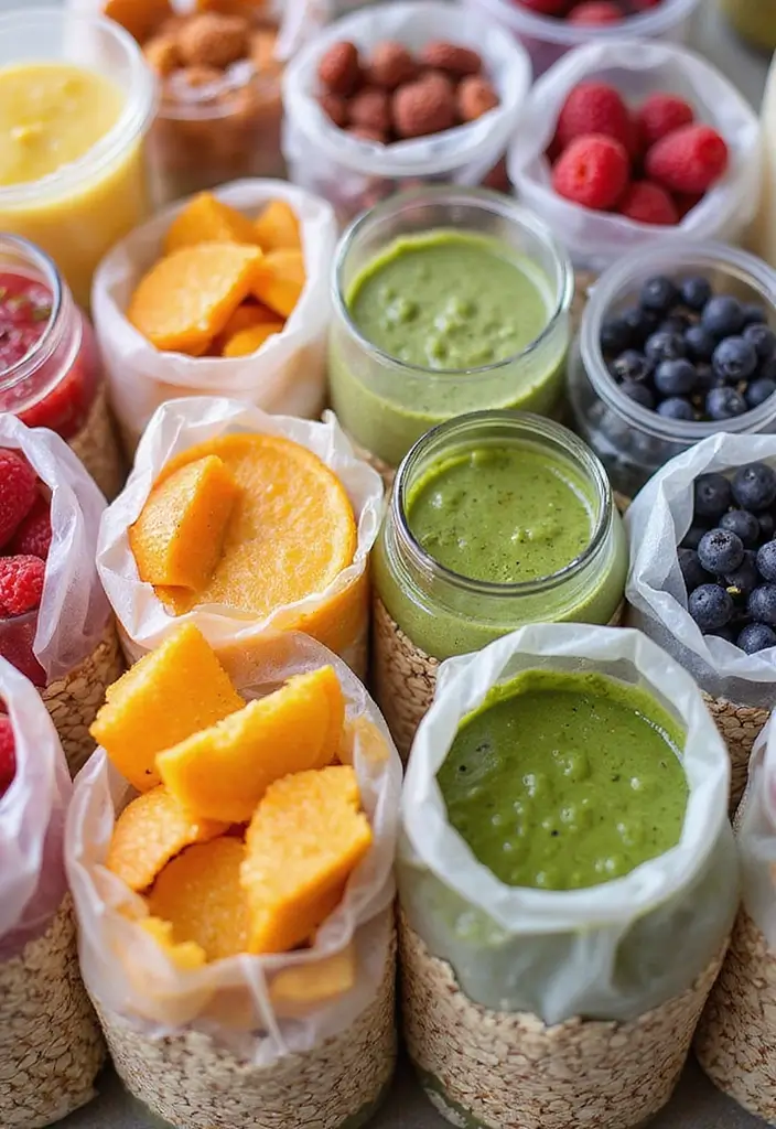 25 Make Ahead Freezer Meals for Postpartum Recovery - 11. Oatmeal Smoothie Packs