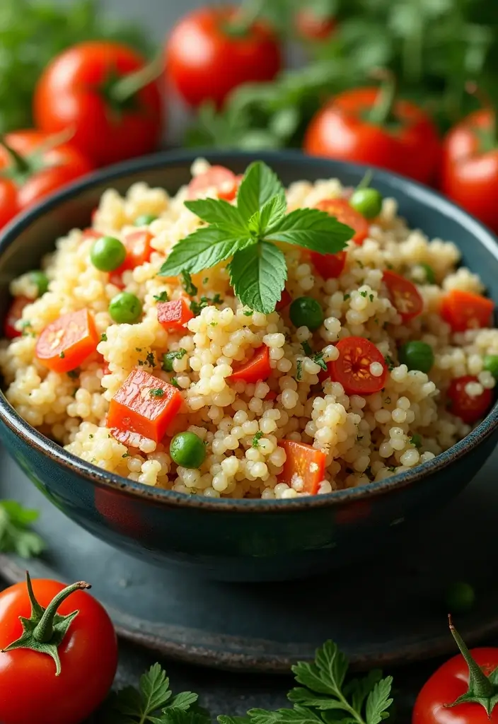 25 Make Ahead Freezer Meals for Postpartum Recovery - 15. Mediterranean Couscous Salad