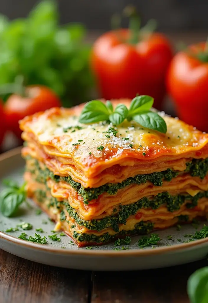 25 Make Ahead Freezer Meals for Postpartum Recovery - 16. Vegetable Lasagna