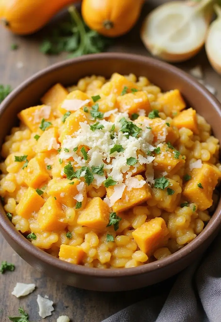 25 Make Ahead Freezer Meals for Postpartum Recovery - 9. Butternut Squash Risotto