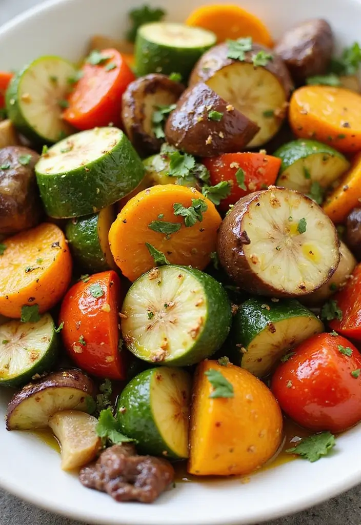 25 Stupidly Easy Freezer Meals Ready in Minutes - 15. Garlic Herb Roasted Veggies