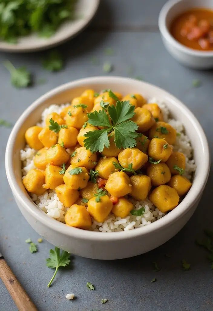 25 Stupidly Easy Freezer Meals Ready in Minutes - 18. Coconut Curry Chickpeas