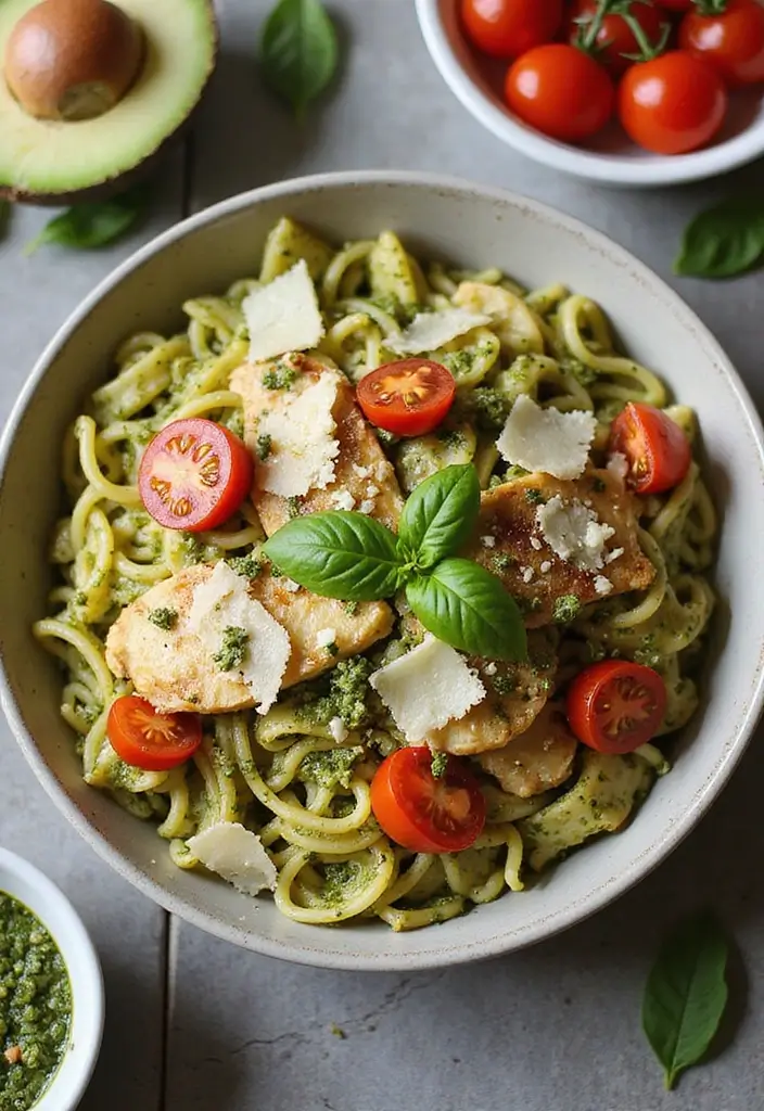 25 Stupidly Easy Freezer Meals Ready in Minutes - 24. Pesto Chicken Pasta