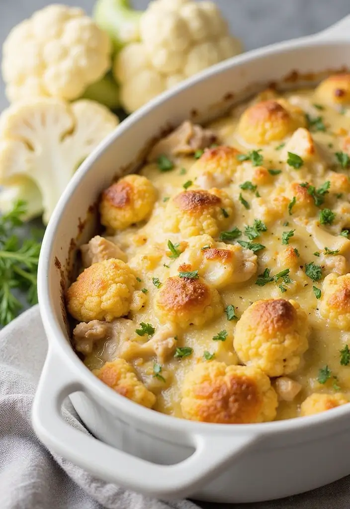 25 Turkey Freezer Meal and Casserole Recipes for Families - 13. Turkey and Cauliflower Casserole