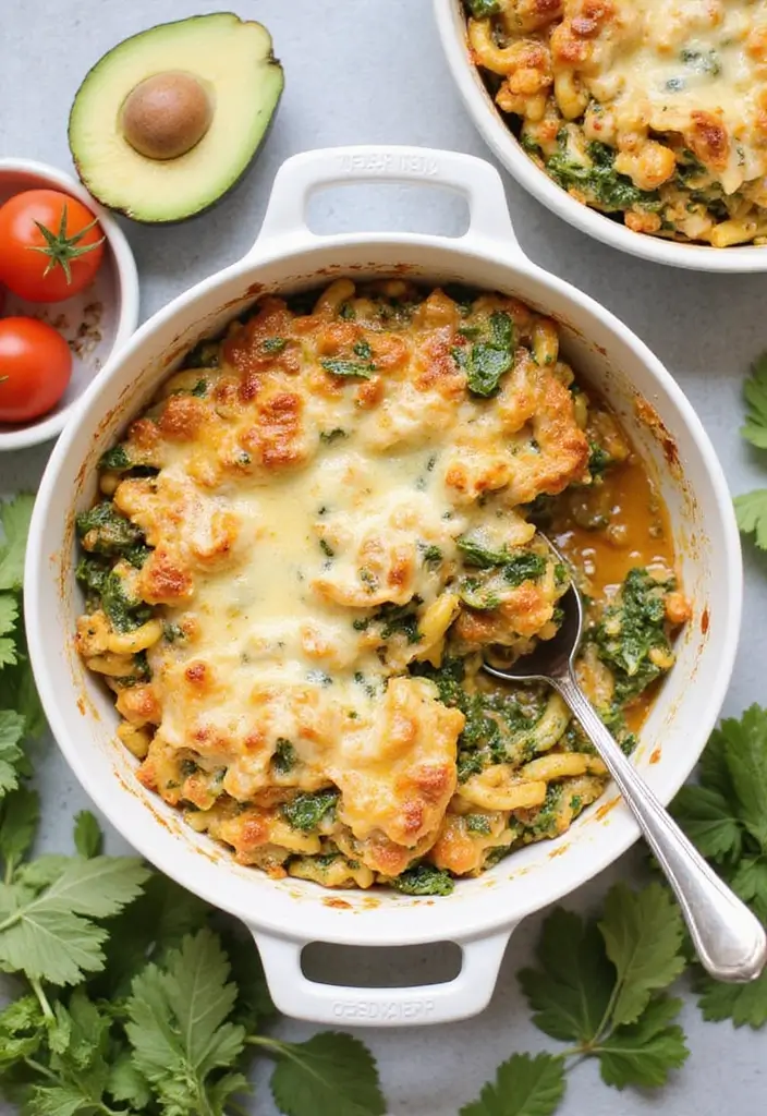 25 Turkey Freezer Meal and Casserole Recipes for Families - 5. One-Pot Turkey and Spinach Pasta Bake