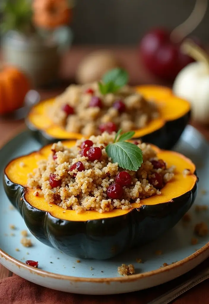 25 Vegetarian Crockpot Freezer Meals Packed with Flavor 14 25 Vegetarian Crockpot Freezer Meals Packed with Flavor - 14. Stuffed Acorn Squash