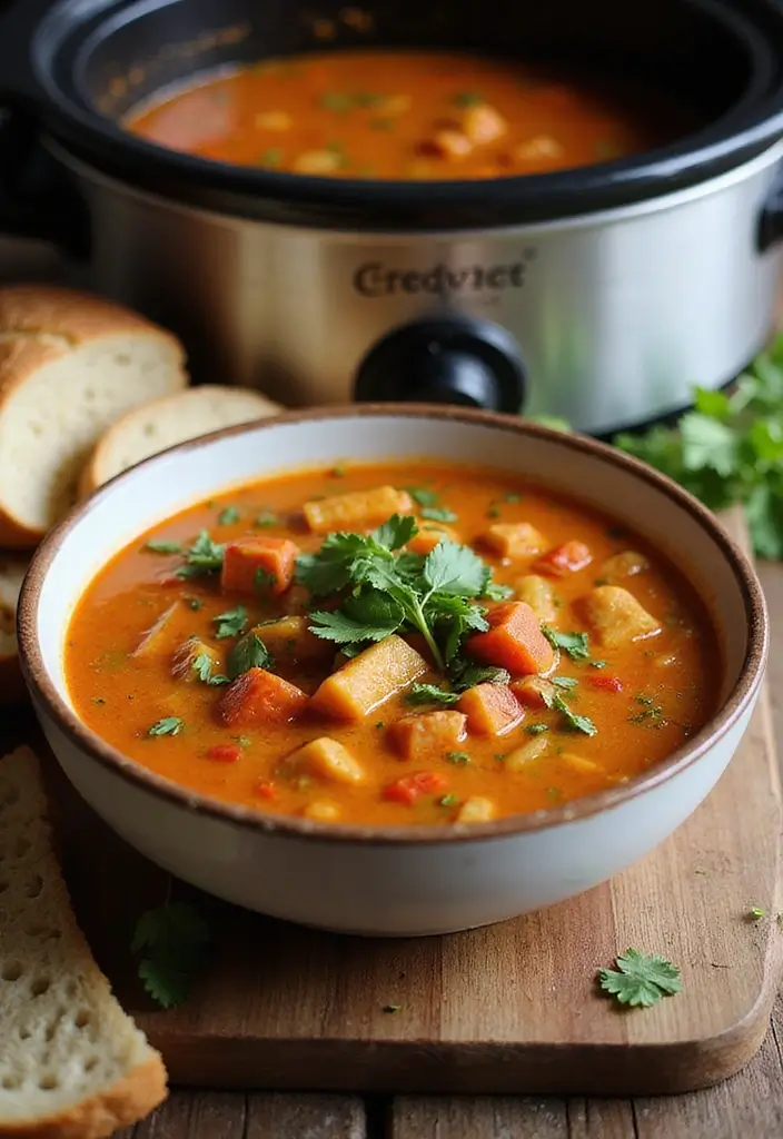 25 Vegetarian Crockpot Freezer Meals Packed with Flavor 20 25 Vegetarian Crockpot Freezer Meals Packed with Flavor - 20. Spicy Vegetable Soup