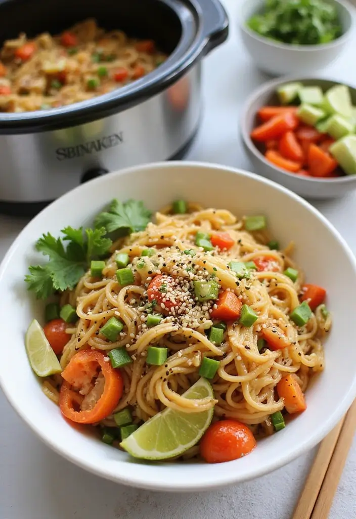 25 Vegetarian Crockpot Freezer Meals Packed with Flavor 21 25 Vegetarian Crockpot Freezer Meals Packed with Flavor - 21. Sesame Noodle Salad
