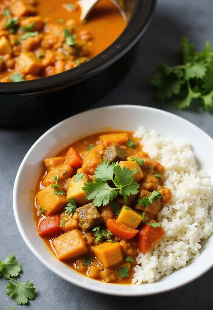 25 Vegetarian Crockpot Freezer Meals Packed with Flavor 22 25 Vegetarian Crockpot Freezer Meals Packed with Flavor - 22. Indian Vegetable Korma