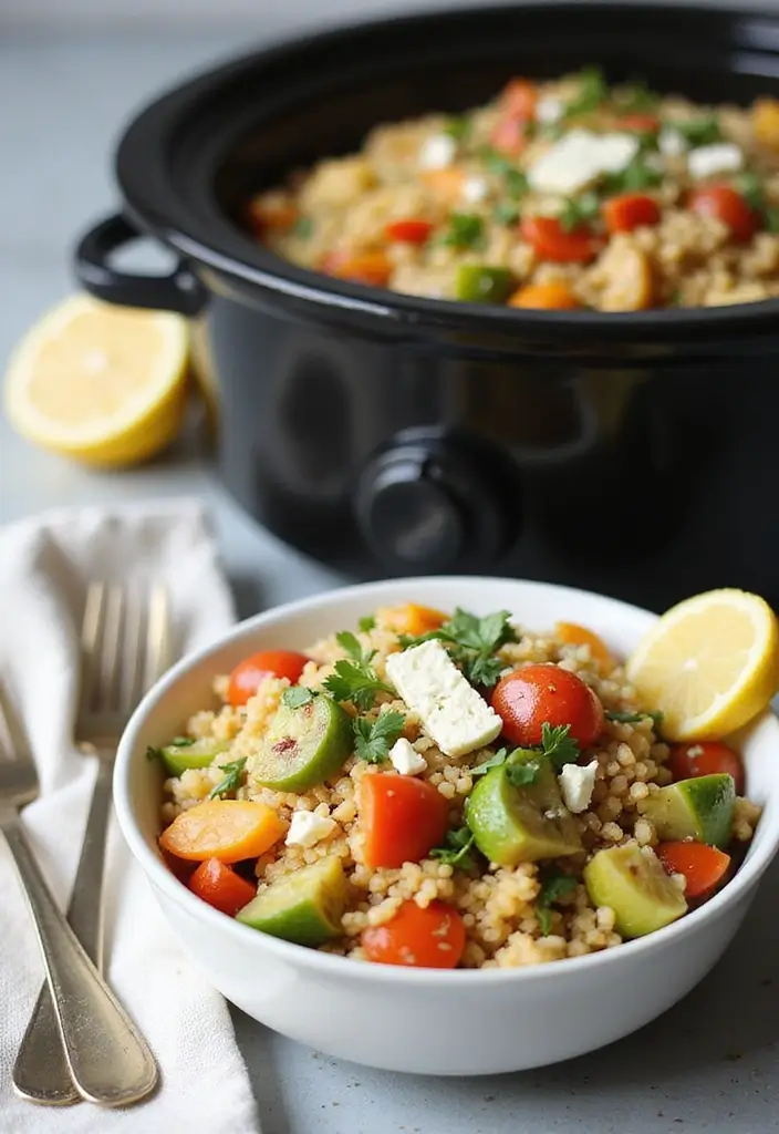 25 Vegetarian Crockpot Freezer Meals Packed with Flavor 6 25 Vegetarian Crockpot Freezer Meals Packed with Flavor - 6. Mediterranean Couscous Salad