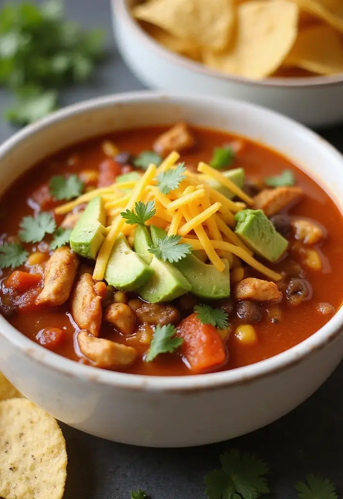 26 Chicken Crock Pot Freezer Meals That Are Easy and Healthy 25 26 Chicken Crock Pot Freezer Meals That Are Easy and Healthy - 25. Chicken Taco Soup