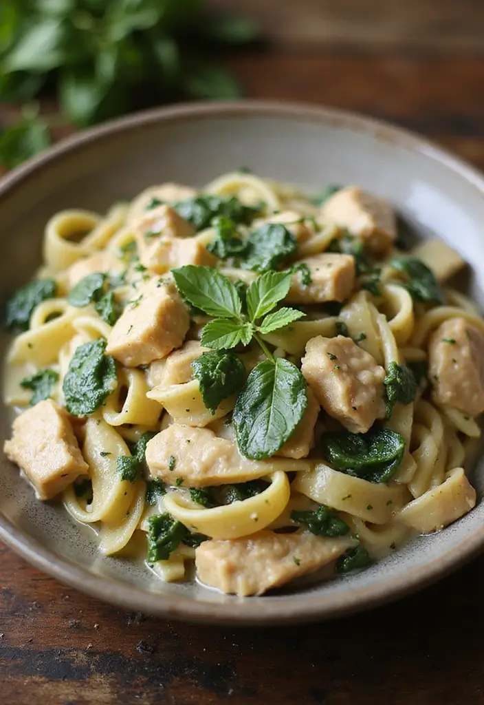 26 Freezer Bag Crockpot Dump Meal Recipes for Busy Days 24 26 Freezer Bag Crockpot Dump Meal Recipes for Busy Days - 24. Creamy Chicken and Spinach Pasta