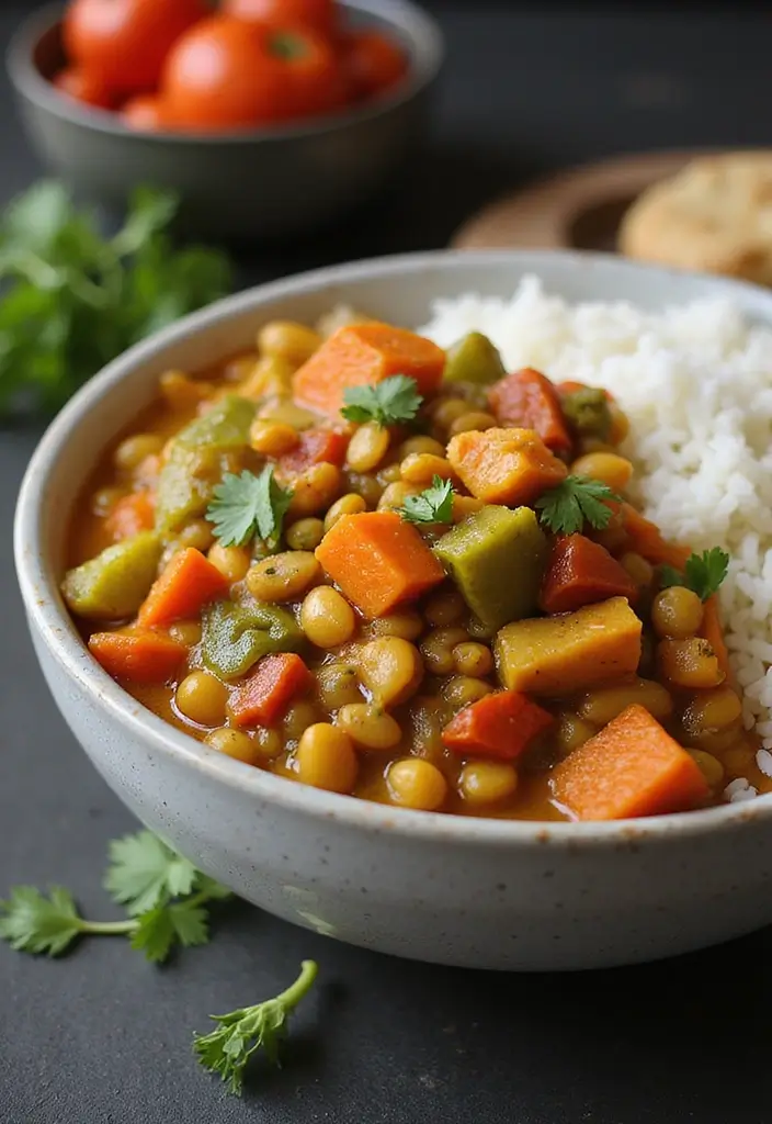 26 Freezer Bag Crockpot Dump Meal Recipes for Busy Days 5 26 Freezer Bag Crockpot Dump Meal Recipes for Busy Days - 5. Vegetable Lentil Curry